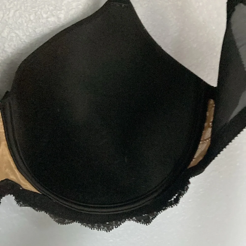 Rive Gauche Full Coverage T-Shirt Bra by CHANTELLE. Black.Underwire. Size 38 DDD - Picture 12 of 13